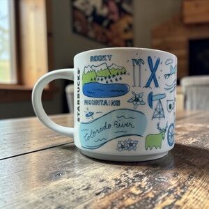 STARBUCKS BEEN THERE SERIES COLORADO MUG 14 OZ ROCKY MOUNTAINS COLORADO RIVER
